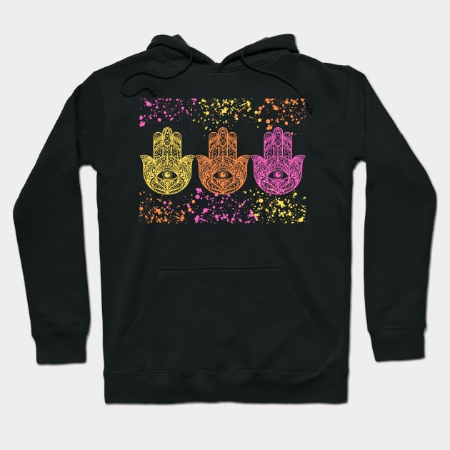 Trippy Hamsa Hoodie by Hypnotic Highs